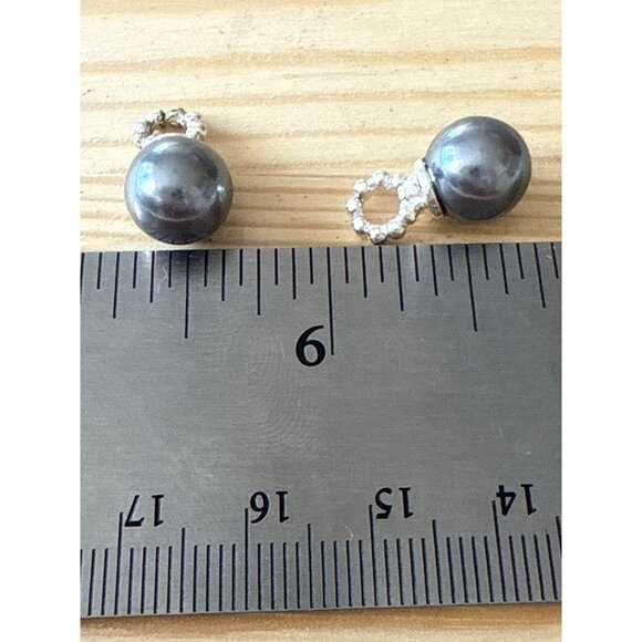 Blue Faux Pearl & Silver Bead Charms - Picture 3 of 3